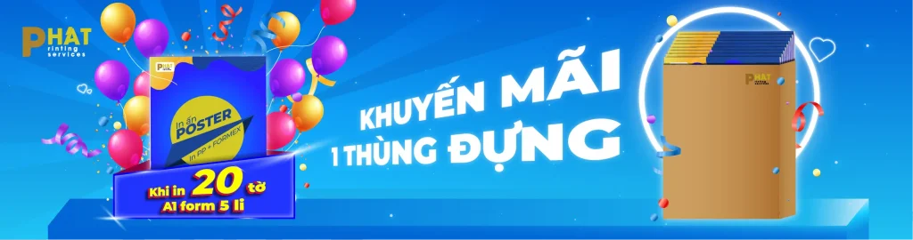 Khuyến Mãi Tặng Thùng A1 1 Khuyến Mãi Tặng Thùng A1 tại Nhà in Phát