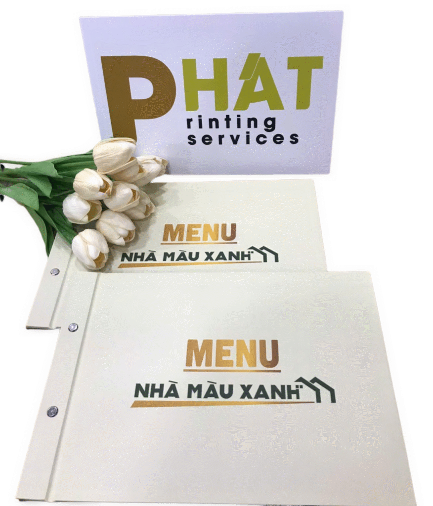 Dịch Vụ In Nhanh Quận Bình Thạnh 9 In Menu Đóng Ốc tại Nhà in Phát