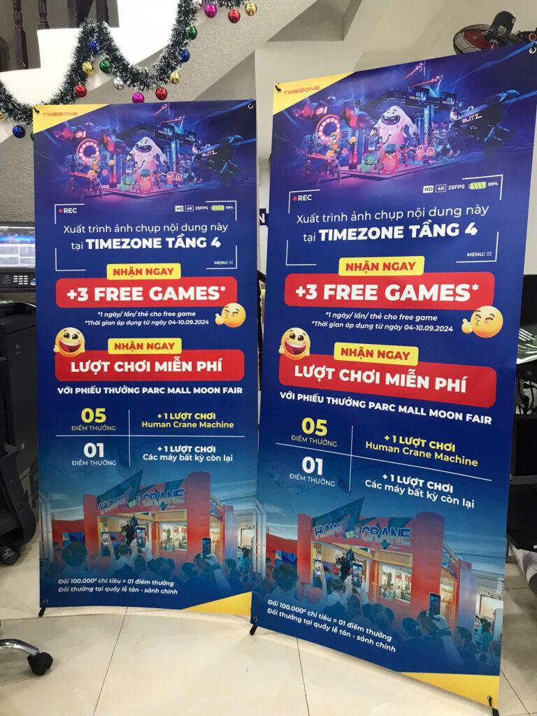 In Standee Giá Rẻ Lấy Liền Theo Yêu Cầu Tại TPHCM 3 In Standee Chữ X tại Nhà in Phát