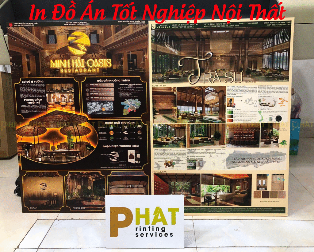 In Đồ Án Tốt Nghiệp Nội Thất tại Nhà in Phát