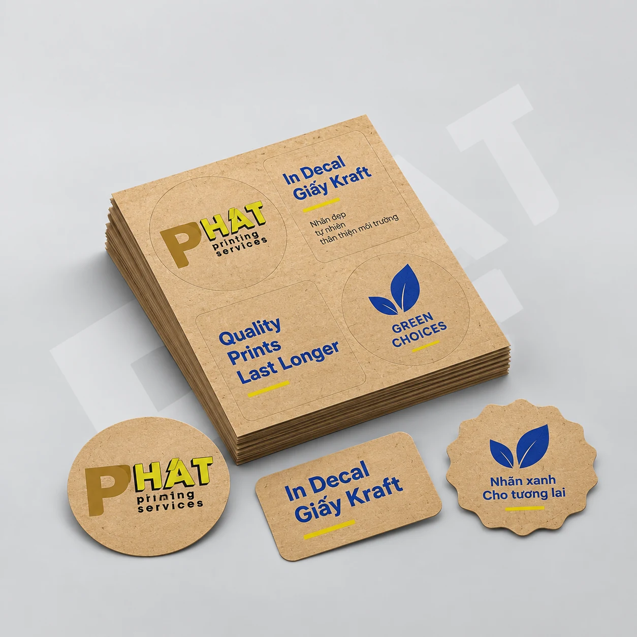 In Decal Giấy Kraft