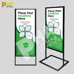 In Standee Khung Sắt 3 Mockup