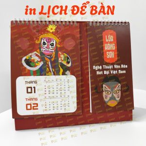 In Lịch Để Bàn