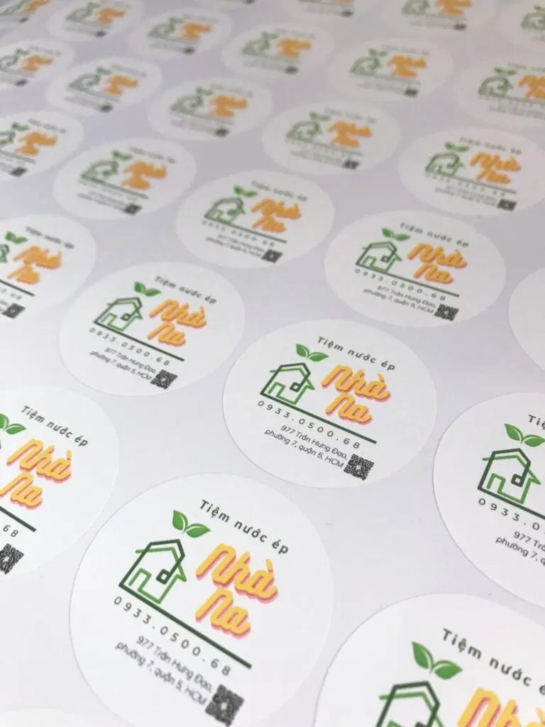 In decal sticker quận 1