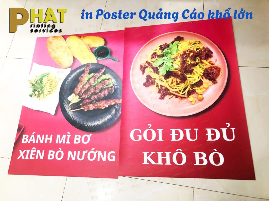 in Poster Quận Bình Thạnh tại Nhà in Phát