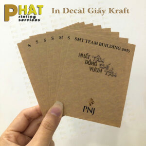 In Decal Giấy Kraft tại Nhà in Phát