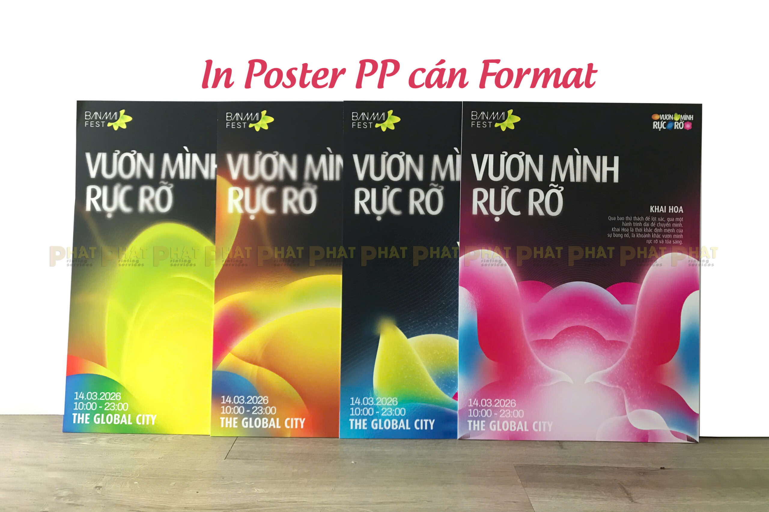 Chân dựng standee hoàn thiện chịu lực cao - Xu Hướng In Standee và Poster PP cán format tại Nhà in Phát