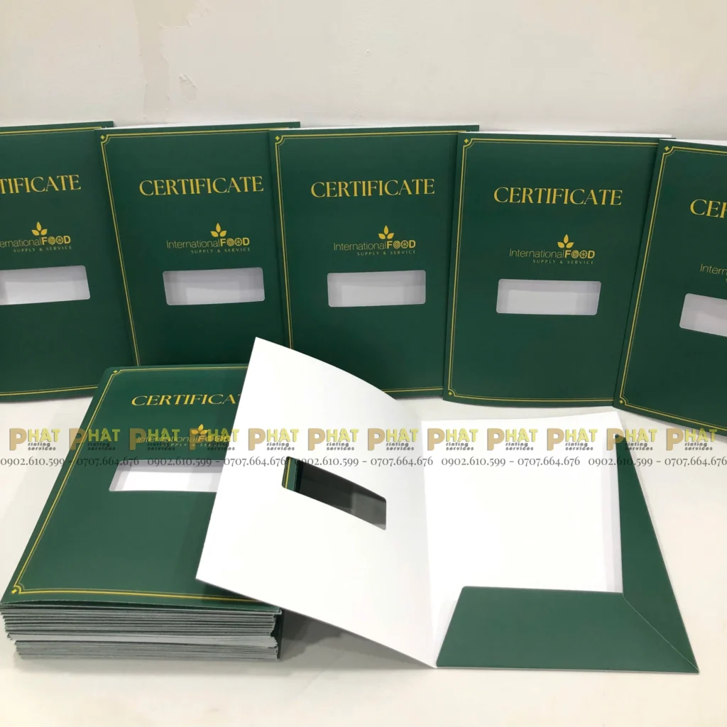 In Folder Bìa Kẹp Hồ Sơ 2 In Folder theo yêu cầu tại Nhà in Phát - Dịch vụ in ấn tại quận 2
