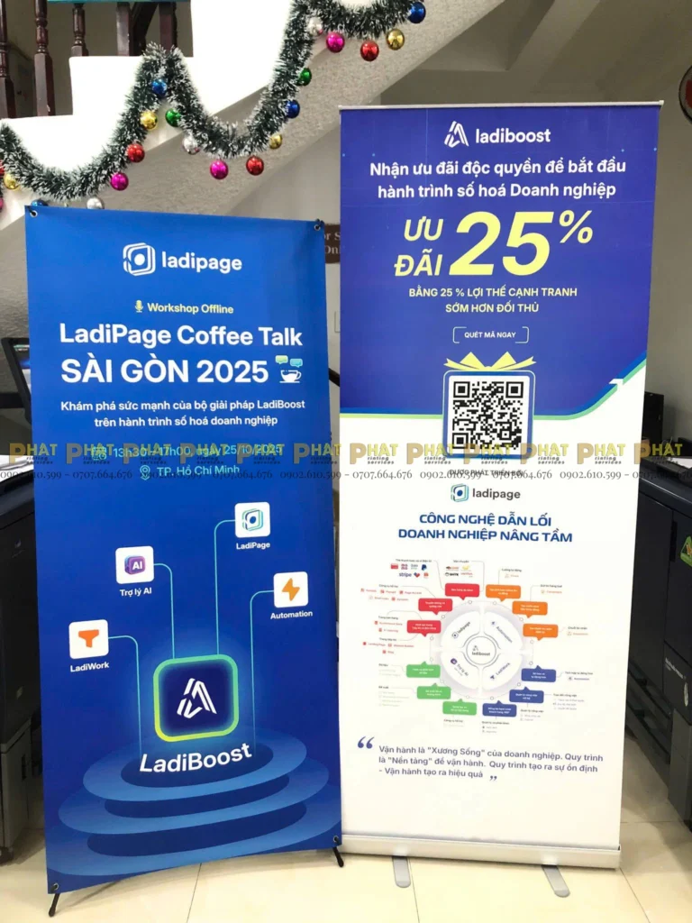 In standee tại Nhà in Phát - Dịch vụ in ấn tại quận 2