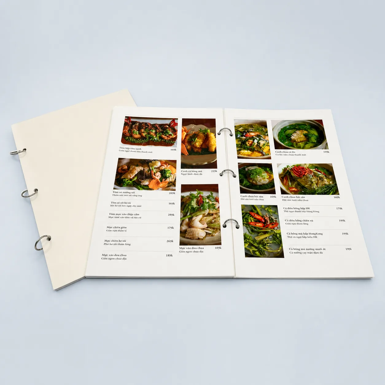 In Menu Quán Cafe, Trà Sữa Chống Nước Tuyệt Đối Bằng Nhựa PVC