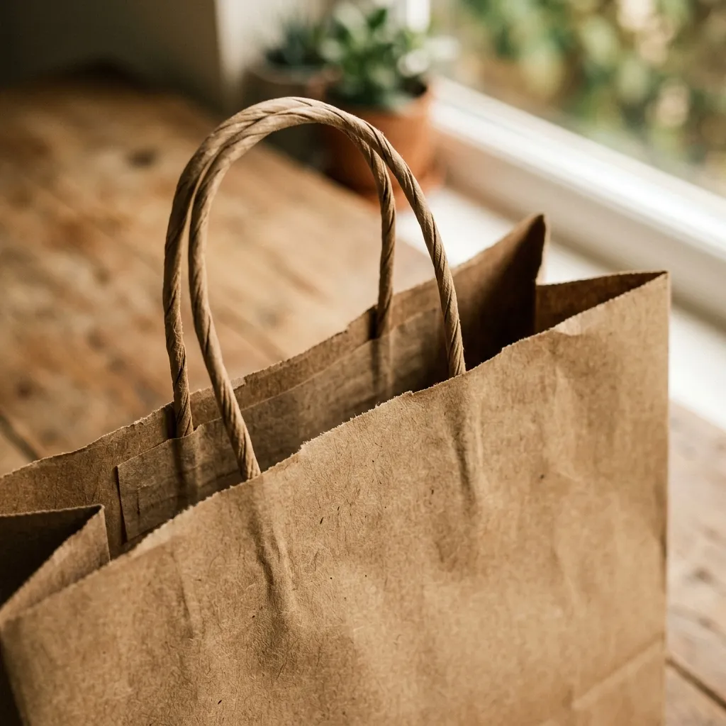 In Túi Giấy Là Gì? Phân Loại & Ứng Dụng Thực Tế 2 So sánh túi giấy trắng thông thường và túi giấy in