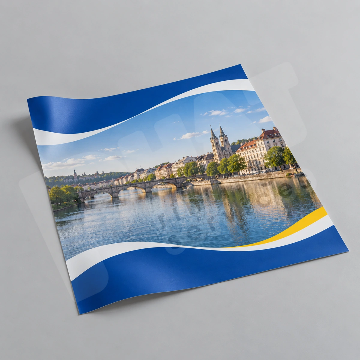 Chọn Vật Liệu Banner: Hiflex, PP Hay Canvas Theo Cách Sử Dụng 2 Tấm PP cuộn nhẹ minh họa mặt in mịn và ảnh quảng cáo xem gần