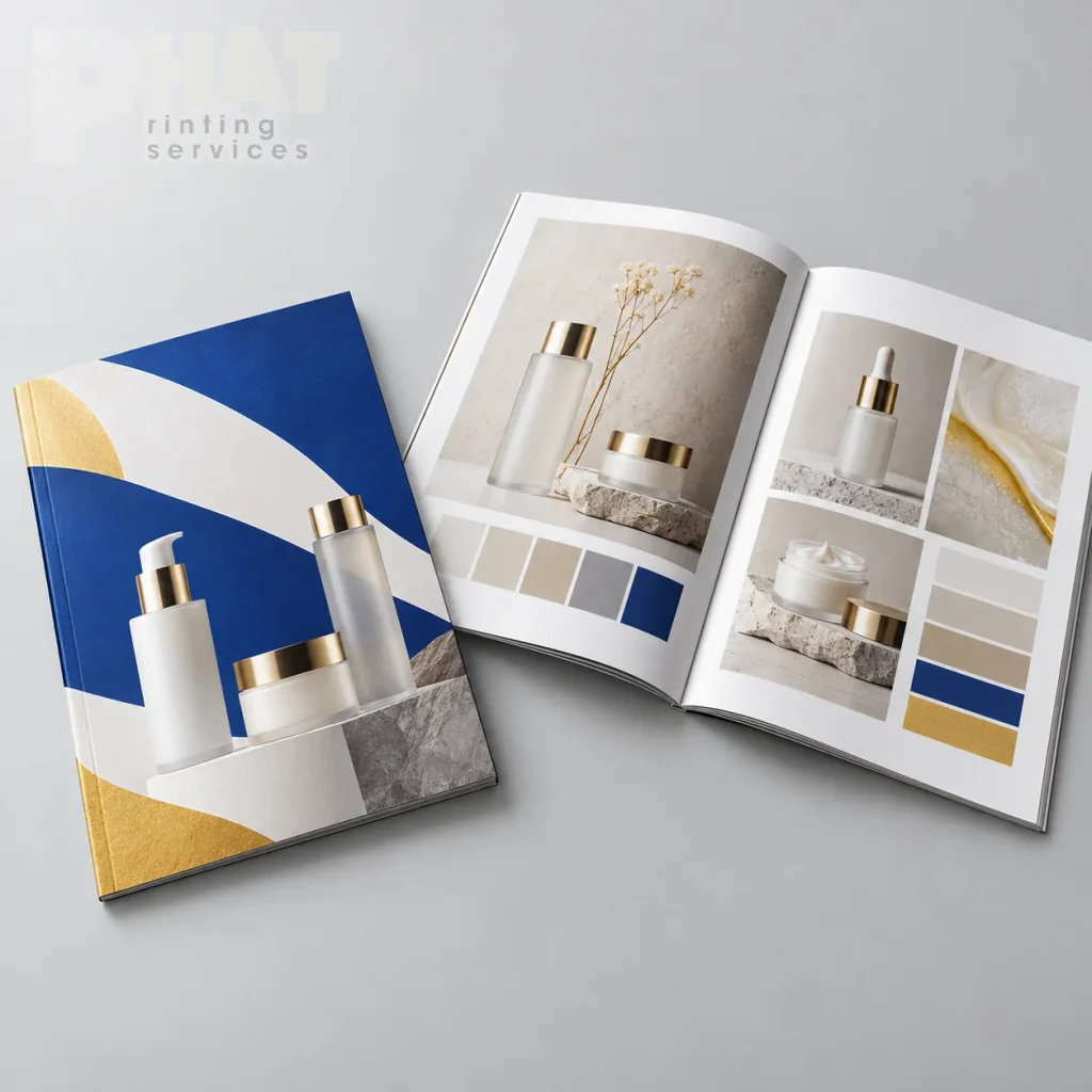 In catalogue mỹ phẩm: ảnh sản phẩm, sắc độ và thông tin cần duyệt