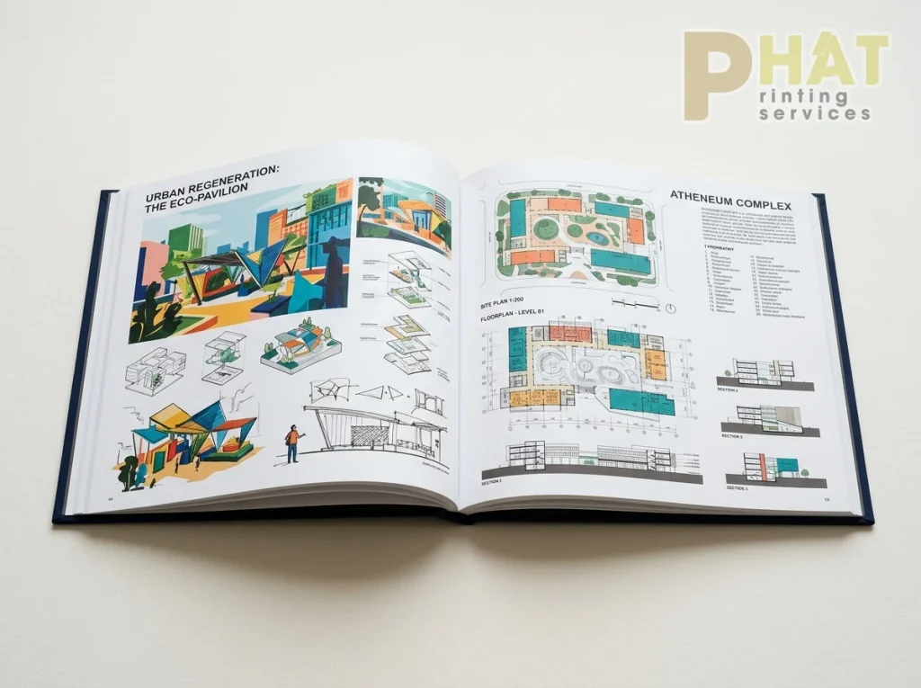 In Photobook Quận Bình Thạnh - Lấy Liền Trong Ngày, Mở Phẳng 180° 1 In ArtBook Đồ Án Tốt Nghiệp Mở Phẳng 180 Độ tại Bình Thạnh - Nhà in Phát
