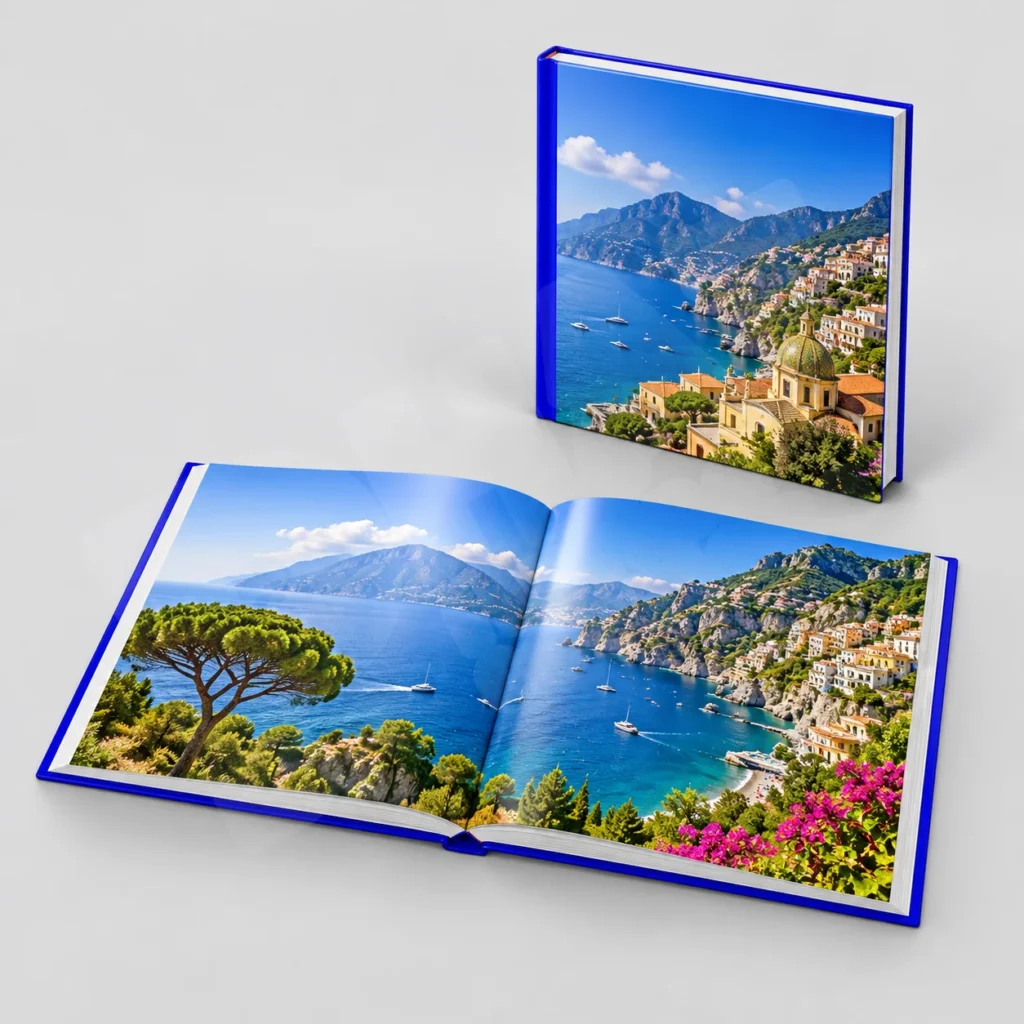 Tính số trang và khổ trải album ảnh trước khi báo giá 1 Ảnh render minh họa bố cục ảnh trên trang và khổ trải của album