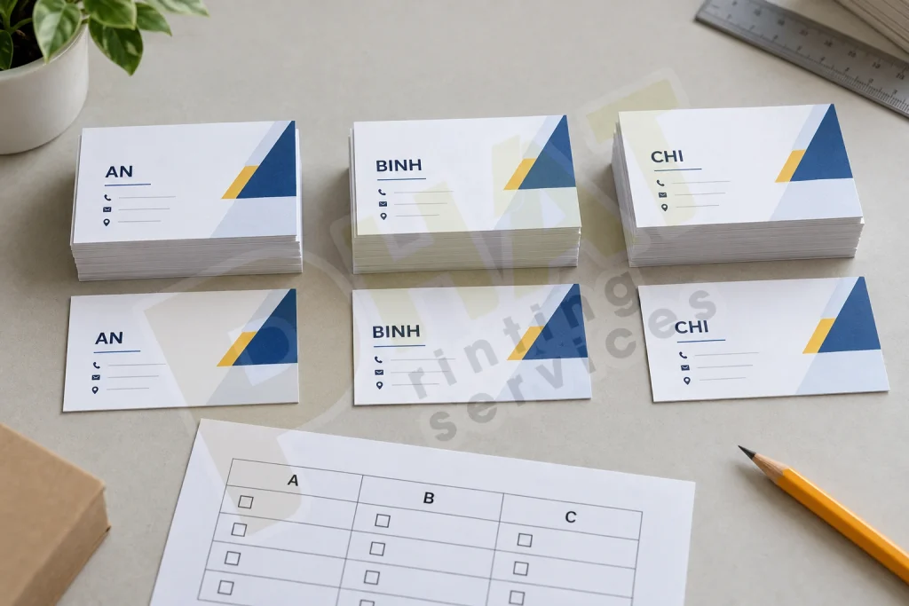 Kiểm Tra Danh Thiếp Trước Bàn Giao: Đối Chiếu Bản Duyệt Và Cả Lô