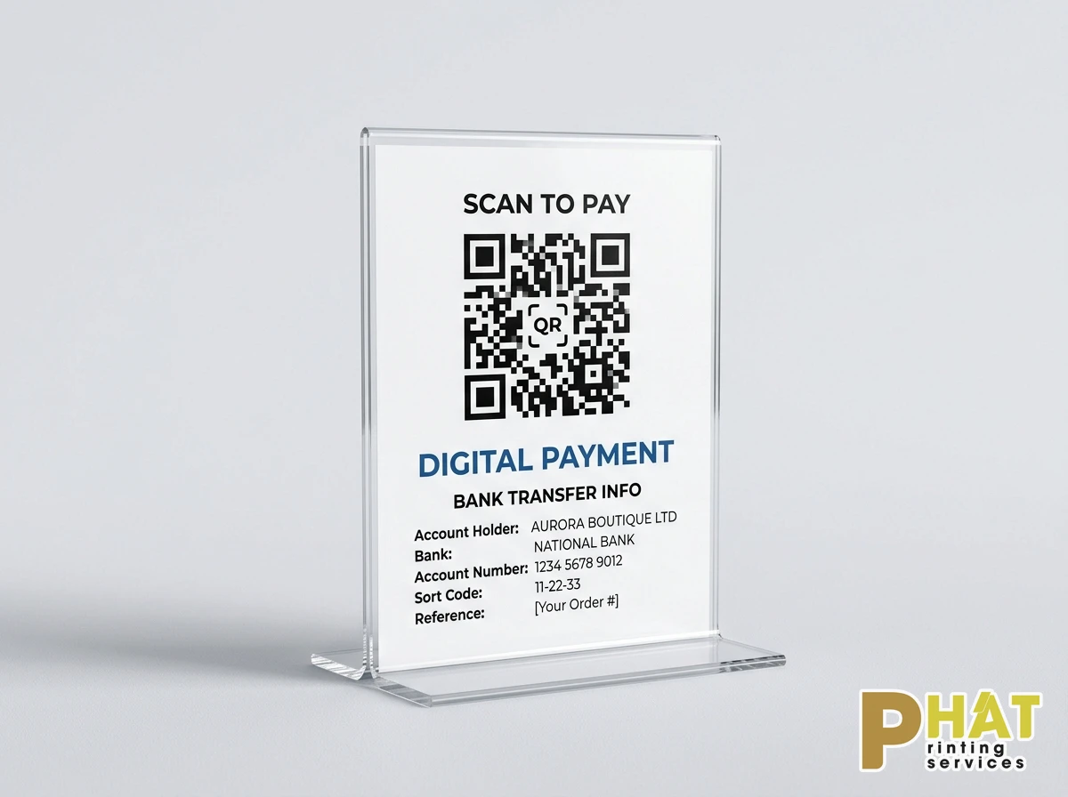 Tentcard mini quét mã QR thanh toán nhanh tại quầy thu ngân và bàn ăn