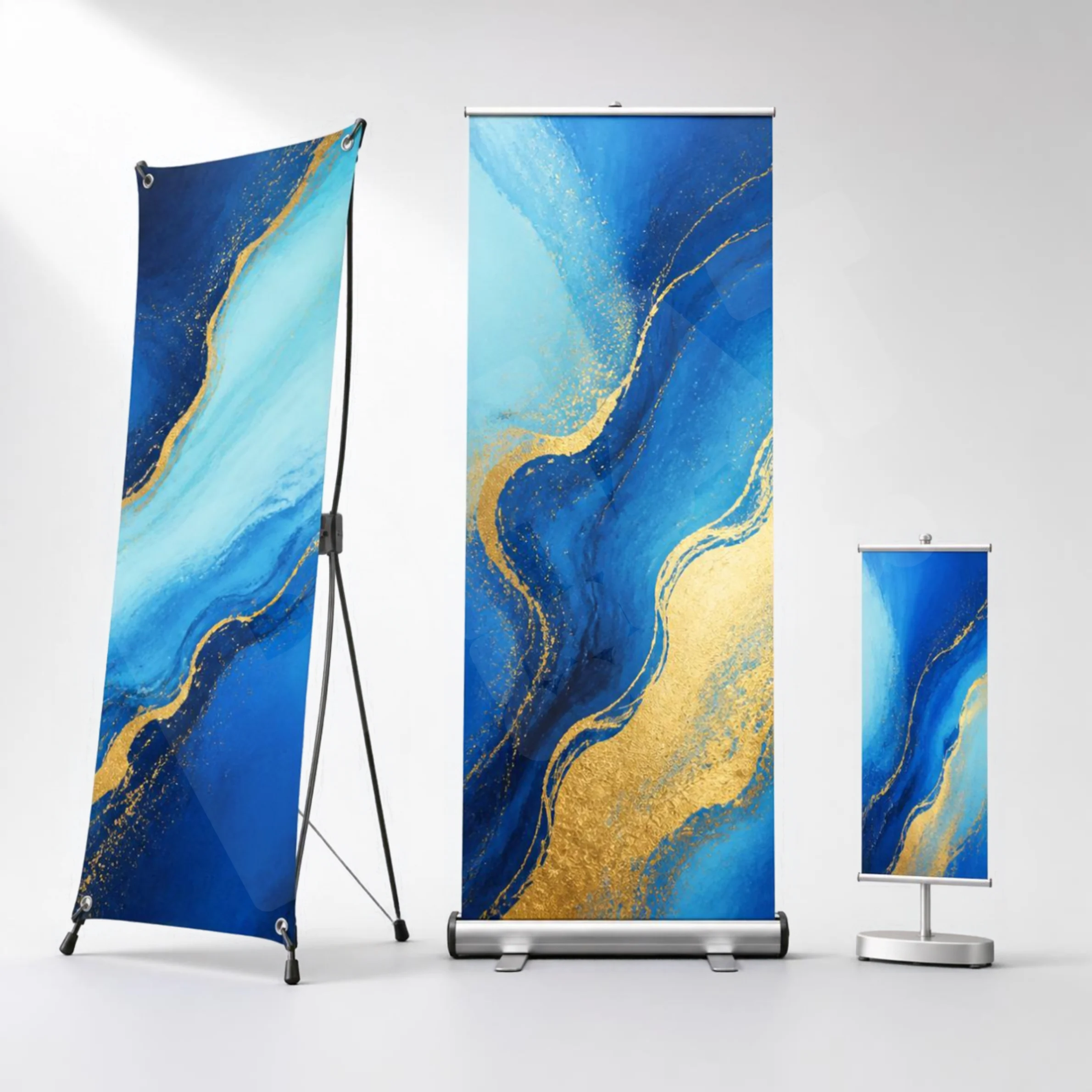In Standee là gì? 2 Minh họa các hệ standee chữ X, hộp cuốn và để bàn