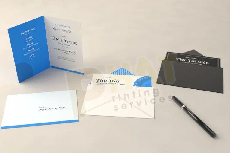 In Thiệp Mời, Thư Mời Theo Yêu Cầu – Lấy Liền Tại Quận 1 Và Bình Thạnh